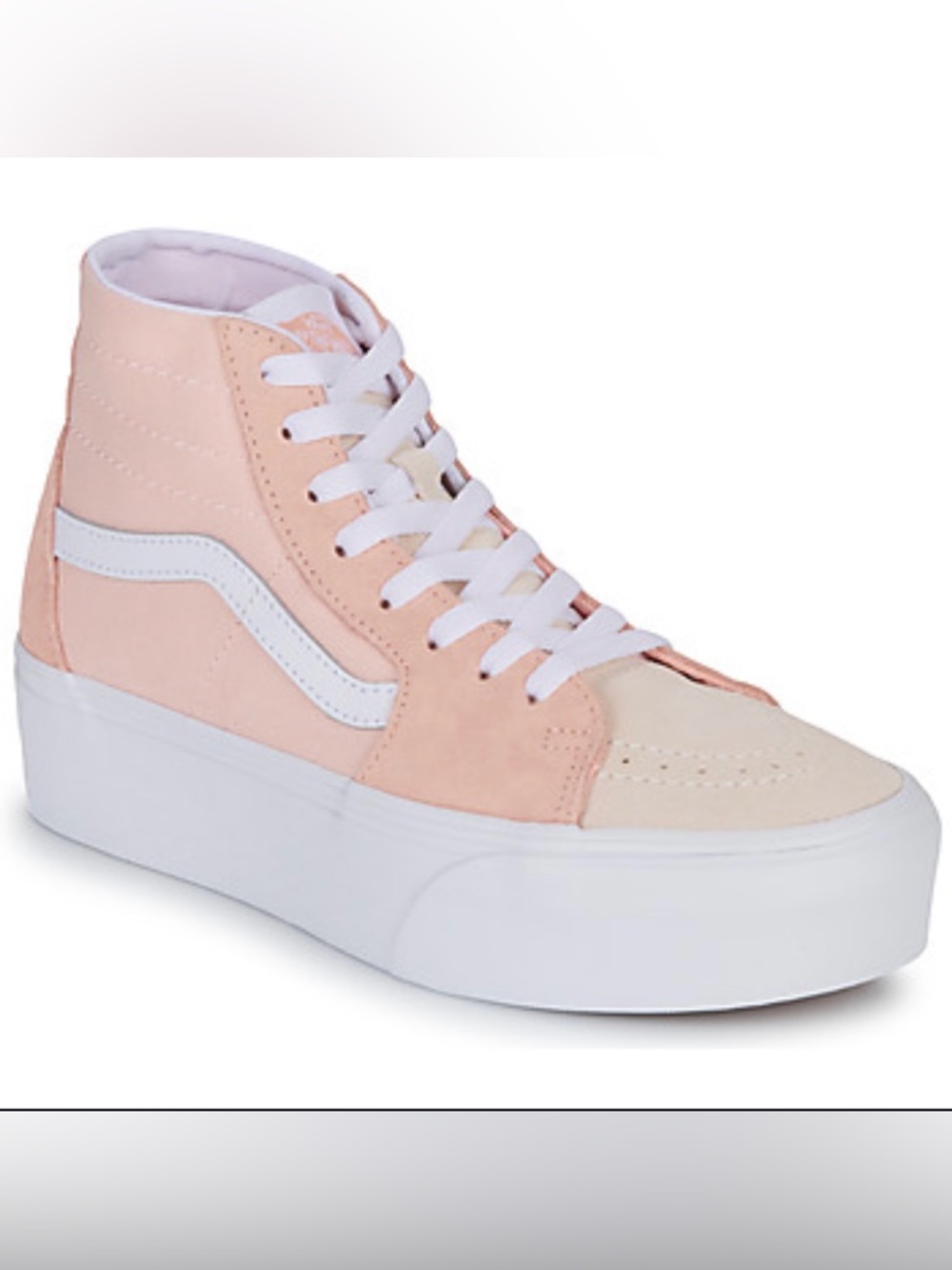 Vans SK8-Hi Tapered Stackform Platform Peach Women’s 8.5 EUC